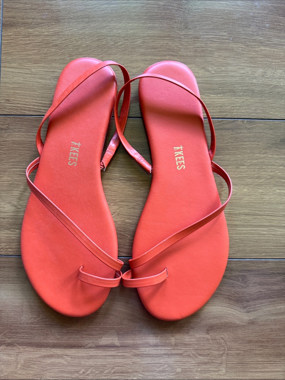 TKEES Orange Sandals 8